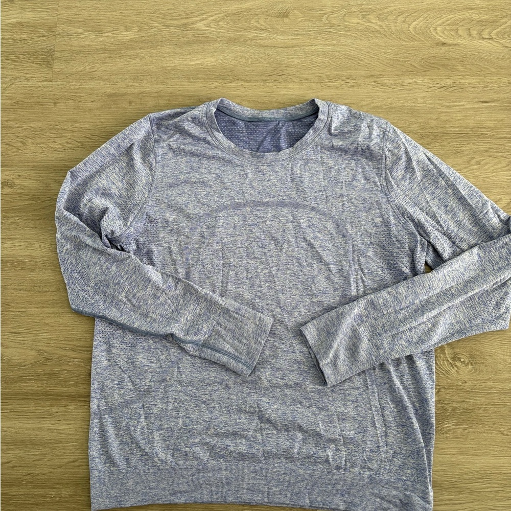 lululemon athletica Swiftly Relaxed Long Sleeve - Psychic/White